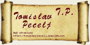 Tomislav Pecelj vizit kartica